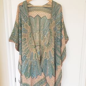 Boho shawl cardigan